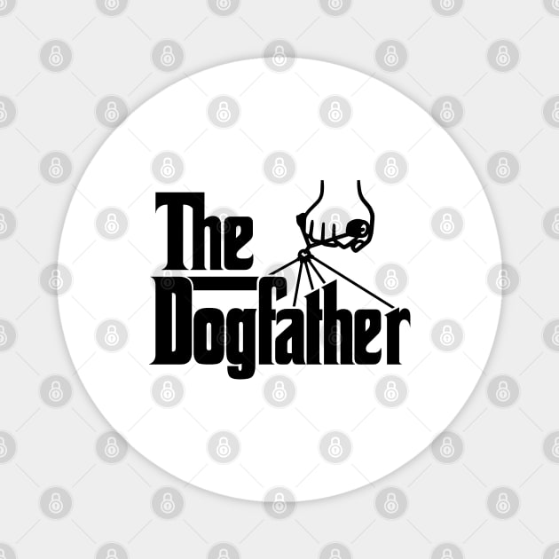 The DogFather (black) Magnet by curiousQ